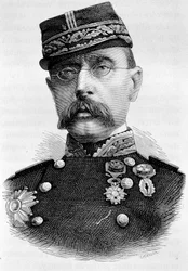 Portrett av general Louis Faidherbe, fransk kolonisator (1818 - 1889). 1800-talls gravering.
