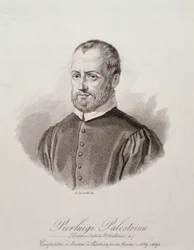 Portrett av Giovanni Pierluigi da Palestrina (gravering