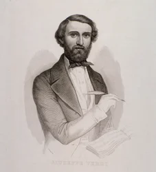 Portrett av Giuseppe Verdi (gravering