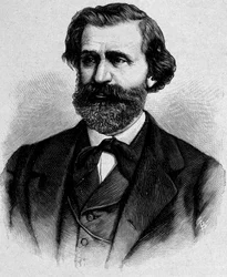Portrett av Giuseppe Verdi, italiensk komponist (1813 - 1901)