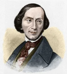 Portrett av Hans Christian Andersen (1805-1875), dansk forfatter.