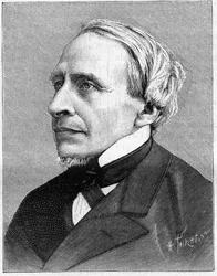 Portrett av Herve Mangon (1821-1888), vitenskapens mann. I naturen. Gjennomgang av vitenskaper og deres anvendelser til kunst og industri." 1888