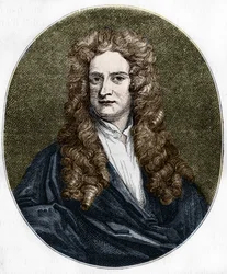 Portrett av Isaac Newton (1642-1727) engelsk fysiker.