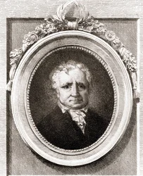 Portrett av Jean Honoré Fragonard, fransk maler (1732 - 1806).