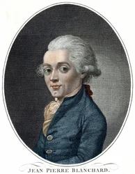 Portrait of Jean Pierre Blanchard (1709 - 1853), aeronautic french