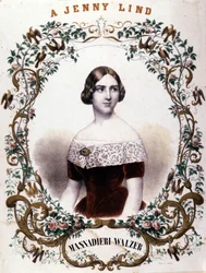 Portrett av Jenny Lind (1820-1887), svensk sanger.