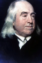 Portrett av Jeremy Bentham (1748-1832), britisk filosof og juriskonsulent.