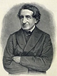 Portrett av Johann Joseph Ignaz von Dollinger (1799 - 1890), Alllemand-prest og professor i kirkehistorie