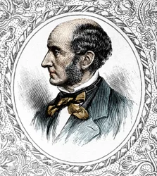 Portrett av John Stuart Mill. Britisk filosof og økonom 1806 til 1873