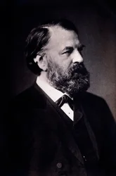 Portrett av Joseph Joachim (1831-1907) ungarsk fiolinist, komponist og regissør Fotografi. Milano, biblioteca del conservatorio