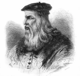 Portrait of Leonardo da Vinci (Leonardo da Vinci) (1452 - 1519).