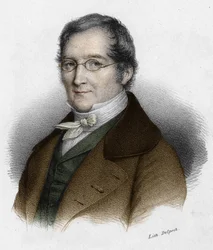 Portrait of Louis-Joseph Gay-Lussac (Louis Joseph Gay Lussac) (1778-1850), French physicist and chemist. Engraving of the 19th century.