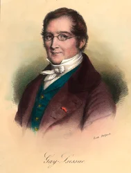 Portrett av Louis-Joseph Gay-Lussac (Louis Joseph Gay Lussac) (1778 - 1850), fransk kjemiker og fysiker. Gravering av 1800-tallet. Privat samling.