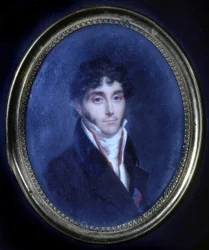 Portrett av Louis Mathieu, greve av Molè (1781 - 1855), medaljong