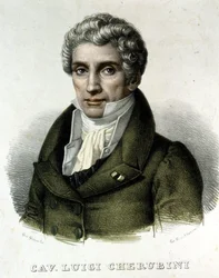 Portrett av Luigi Cherubini (1760-1842), italiensk komponist.