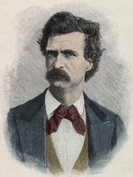 Portrett av Mark Twain (Samuel Langhorne Clemens