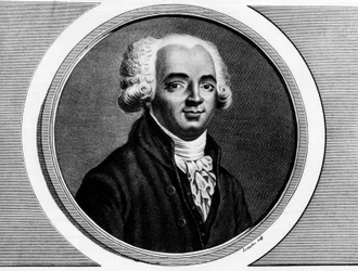 Portrett av Pierre Louis Manuel (1751-1793), representant for Seine i Nasjonalkonventet. Stikk i «Komplett samling av historiske malerier fra Den franske revolusjon, i tre bind». 1804.