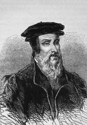 Portrett av Robert Estienne (1503 - 1559), fransk skriver.