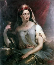 Portrett av Rosa Vercellana Guerrieri (olje på lerret)