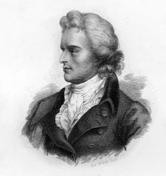 Portrett av Schiller (1759-1805), tysk poet og dramatiker