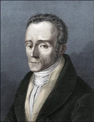 Portrett av Silvio Pellico, italiensk forfatter (1789-1854)
