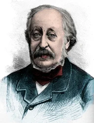 Portrett av Stephen Heller (1813-1888) ungarsk pianist, lærer og komponist - Gravering 1888