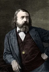 Portrait of Theophile Gautier (1811-1872), French writer.
