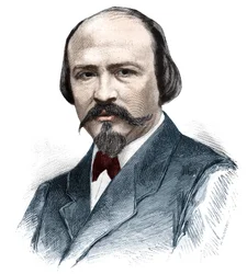 Portrait of Victor Masse (1822-1884), French composer.
