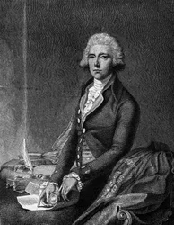 Portrett av William Pitt, kjent som den andre Pitt (1759 - 1806), britisk politiker.