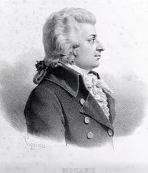 Portrett av Wolfgang Amadeus Mozart (1756 - 1791).