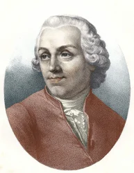 Portrett av Abbe Etienne Bonnot de Condillac (1715 - 1780) fransk filosof.