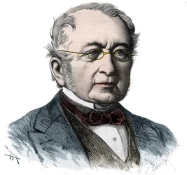 Portrett av kansler prins Alexander Mikhailovich Gorchakov (Alexander Gorchakov) (1798-1883) - Gravering av 1868