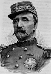Portrett av hertugen av Aumale (Charles de Lorraine) (1822 - 1897). Gravering av slutten av 1800-tallet i "Histoire de France"" av H. Martin.
