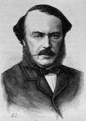 Portrett av hertugen av Persigny (1808 - 1872). Gravering av slutten av 1800-tallet i "Histoire de France"" av H. Martin.