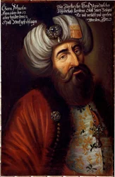 Portrett av den osmanske soldaten Pasha Kara Mustafa fra Merzifon