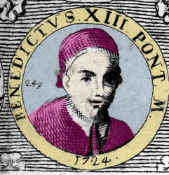 Portrett av paven (1724-1730) Benedikt XIII (1649-1730).