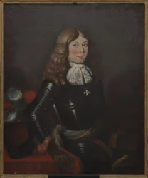 Prins Alexandre de Courlande - Portrett av prinsen Alexander av Kurland (1658-1686), Anonym . Olje på lerret, andre halvdel av 1600-tallet. Dimensjon: 90x74 cm. Nationalmuseum Stockholm