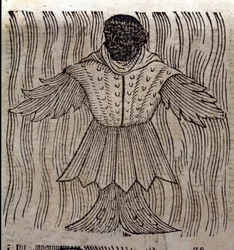 Representasjon av sjømunken, den imaginære fisken og det marine monsteret. Gravering fra "Prodigiorum ac ostentorum chronicon" av Conrad Lycosthenes (Konrad Wolffhart