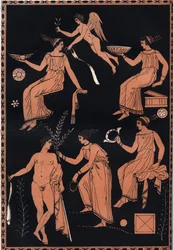 Kultscene fra de eleusinske mysteriene - Innvielsesscene i kulten for Eleusis