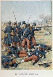Sersjant Blandan døde under erobringen av Algerie i 1842 - i "" Histoire de France""