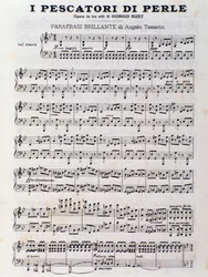 Noter for The Pearl Fishermen, opera av Georges Bizet