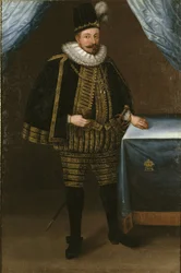 Sigismond III Vasa, roi de Pologne - Portrett av Sigismund III Vasa, konge av Polen (1566-1632), Anonym . Olje på lerret