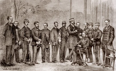 Sir James Hope Grant (1808-1875), en britisk soldat, og hans stab under den andre opiumskrigen, som varte fra 1856 til 1860.