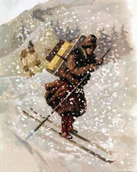 Snøløper. chromo.