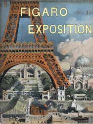 The Eiffel Tower has the 1889 World Exhibition in Paris Cover of the Figaro supplement of August 15