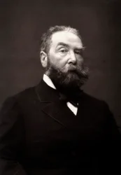 Kunstneren Henri-Julien Dumont fotografert i anledning Paris-salongen i 1881