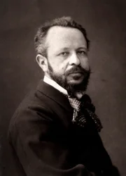 Kunstneren James-Alexandra Walker fotografert i anledning Paris-salongen i 1881