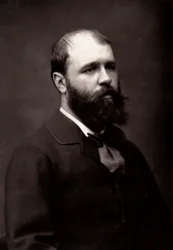 Kunstneren Jean-Jacques Scherrer fotografert i anledning Paris-salongen i 1881