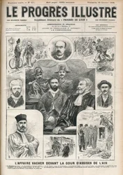 Saken Joseph Vacher «Hyrdemorder» (1869-1898) for lagmannsretten i Ain - Forside av «Le Progressif-Illustré» 30. oktober