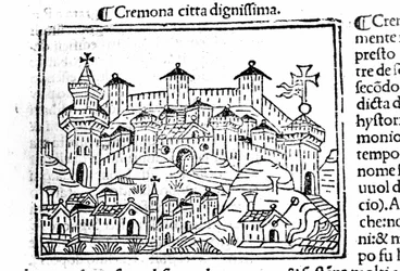 Byen Cremona etter Jacopo Foresti